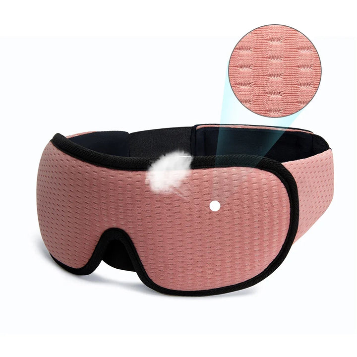 Effective sleep aid: unisex 3D contoured mask for complete light blocking & deeper, restorative rest.