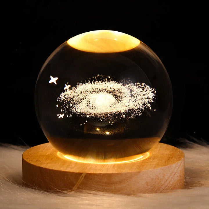 Unique 3D crystal lamp night light, an ideal decorative lamp and home decor accent for any space.