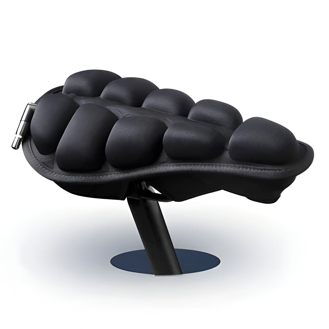 Breathable anti-slip inflatable bike cushion. Ergonomic saddle pad for comfortable commuter & long-distance cycling.