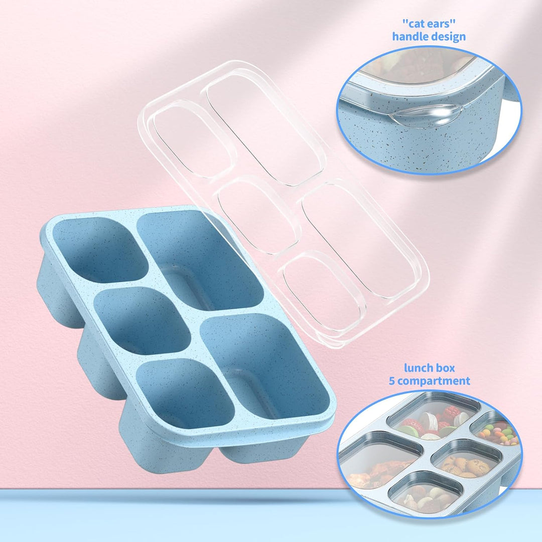 Stylish & practical 4-pack bento boxes, an essential for school lunches and organized work meals.