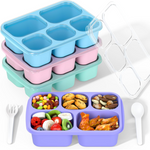 Blue/Pink/Green/Purple - 5 Compartments
