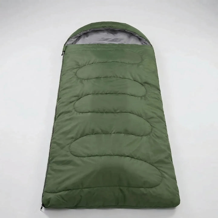 Unisex 4-season lightweight camping sleeping bag. Ideal for hiking, travel & outdoor adventures. Water repellent.