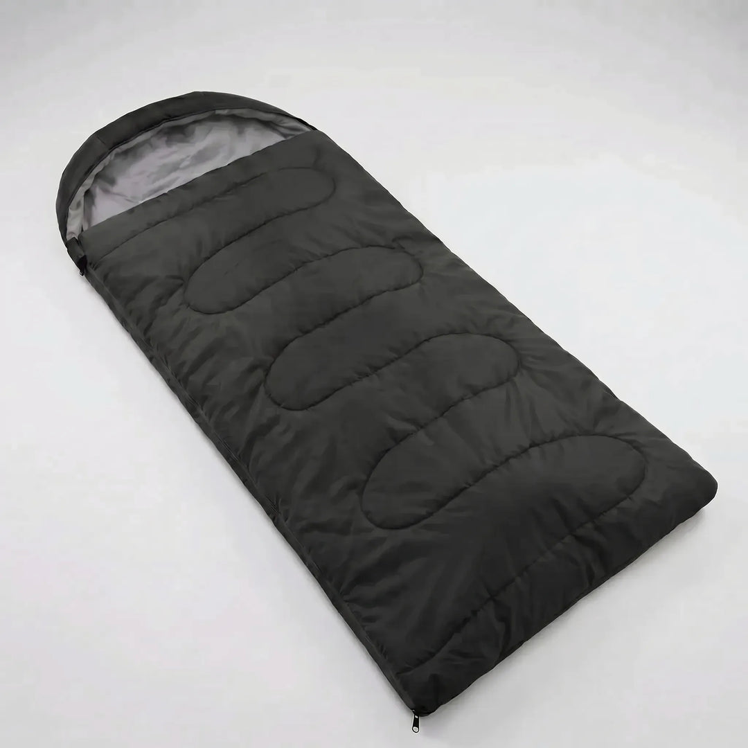 Lightweight unisex 4-season sleeping bag for camping, hiking & travel. Portable, water repellent outdoor gear.