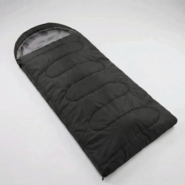 Lightweight unisex 4-season sleeping bag for camping, hiking & travel. Portable, water repellent outdoor gear.