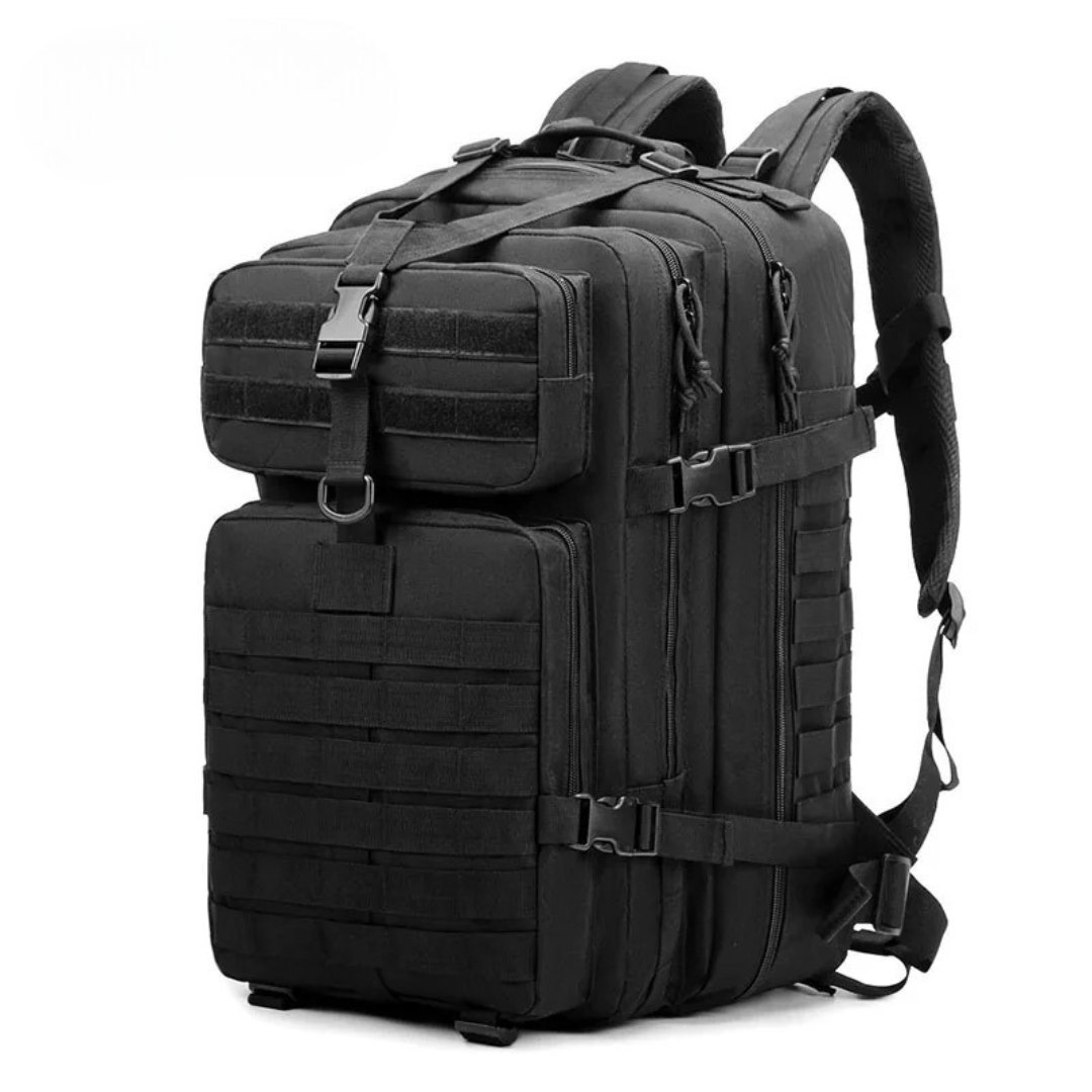 Rugged 50L waterproof hiking & camping backpack for bushcraft and outdoor adventures.