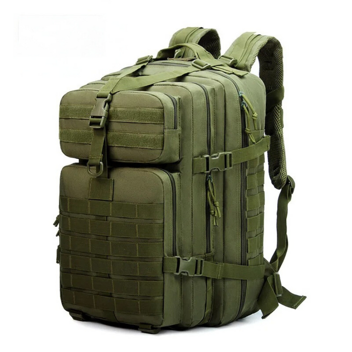 Versatile 50L unisex waterproof tactical backpack for hiking, travel & daily use.