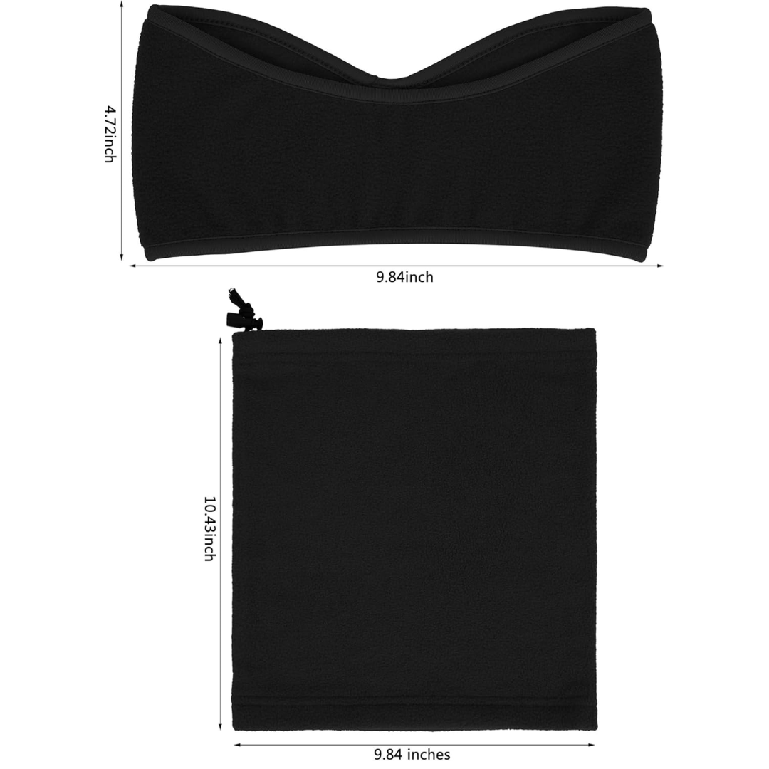 Unisex thermal fleece headband worn as ear protection, part of 6-in-1 ArcticPack winter gear
