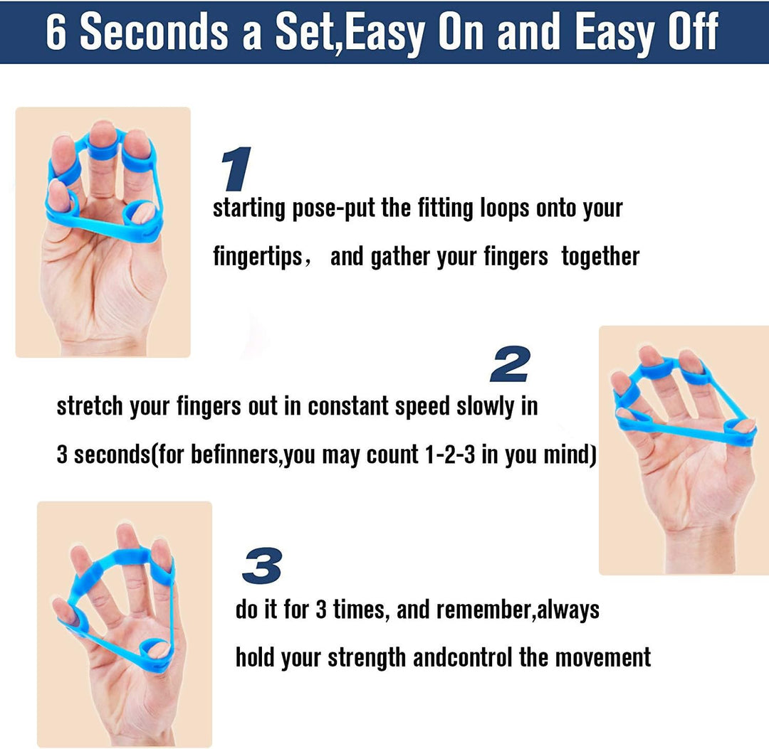 Portable hand grip strengthener set for effective grip training, forearm workouts, and finger exercises.