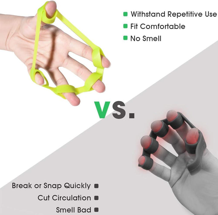 Complete 6-piece unisex hand grip strengthener set for versatile finger, grip, and forearm exercises.