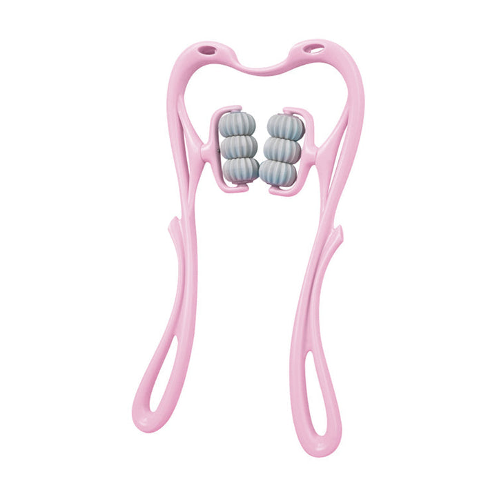 Wellness tool: Unisex 6-wheel neck massager, providing tension release and headache relief.