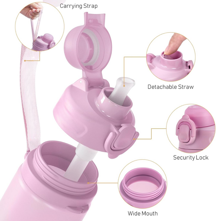 Space-saving 600ml silicone water bottle, collapsible and BPA-free for safe, convenient hydration.