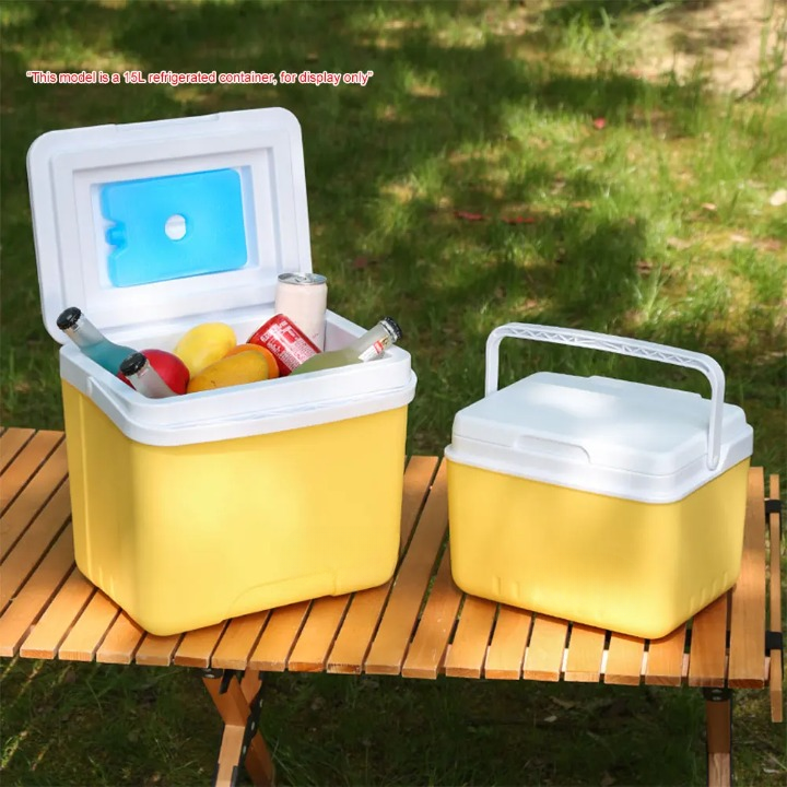 Durable 6L portable cooler, multi-layer insulated for extended ice retention on outdoor adventures.