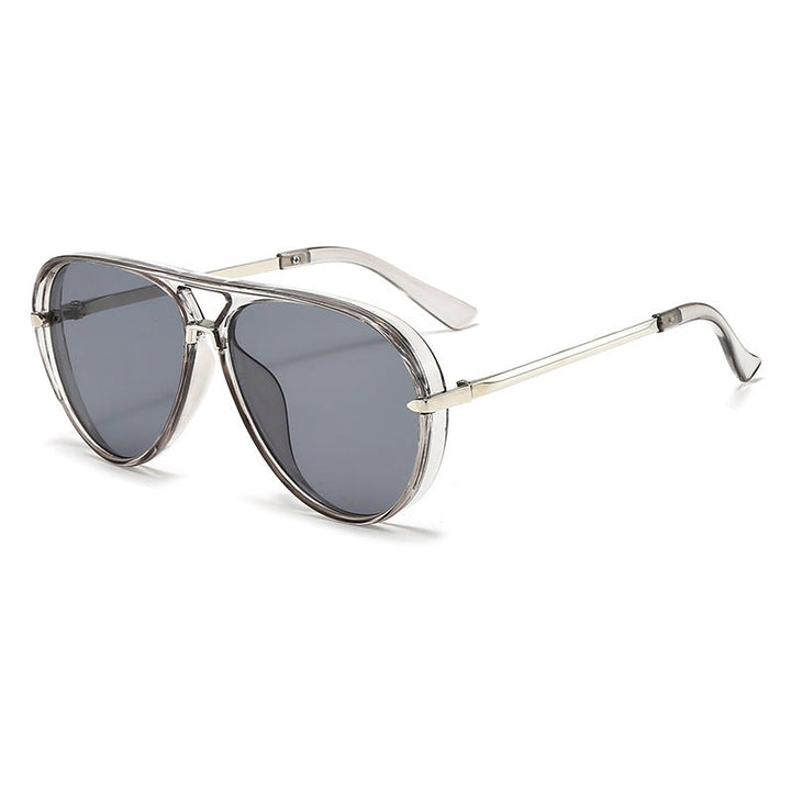 Iconic 70s aviator sunglasses, unisex, featuring stylish gradient lenses & acetate frame.