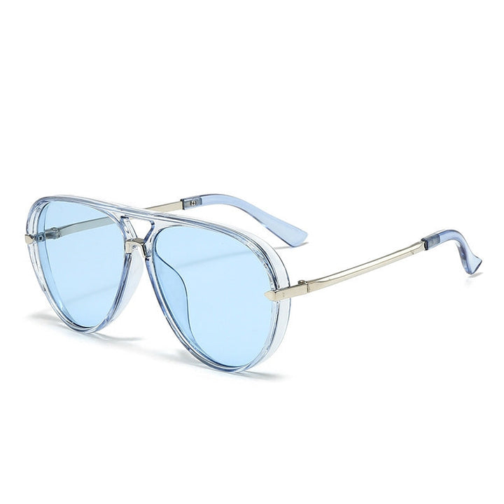 Deluxe 70s unisex aviator sunglasses, gradient lenses, combining retro style with UV protection.