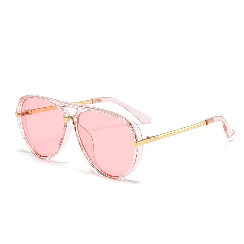 Vintage 70s style aviator sunglasses with sophisticated gradient lenses and robust acetate frame.