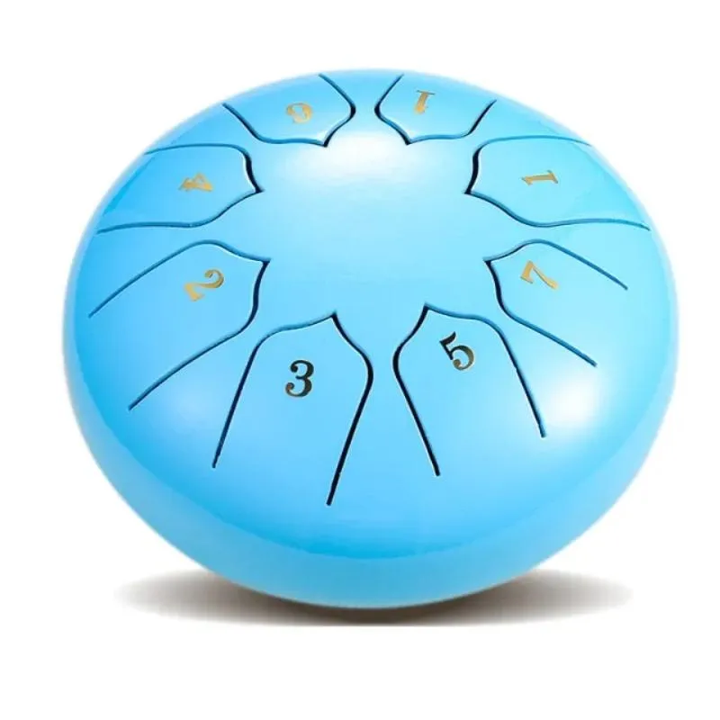 Beginner-friendly 8-tone rain drum, a portable musical instrument promoting relaxation & stress relief for all ages.
