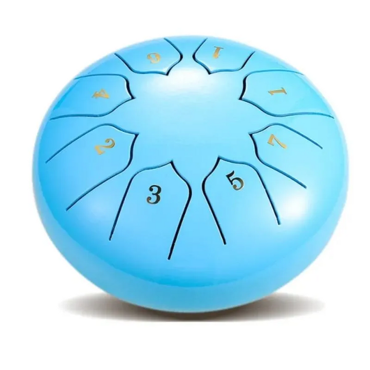 Beginner-friendly 8-tone rain drum, a portable musical instrument promoting relaxation & stress relief for all ages.