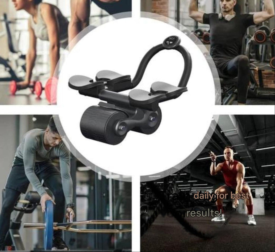 Abdominal exercise equipment: automatic rebound core roller, ideal for home fitness.