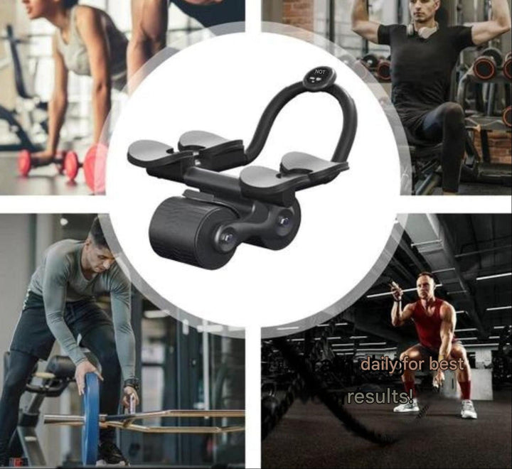 Abdominal exercise equipment: automatic rebound core roller, ideal for home fitness.