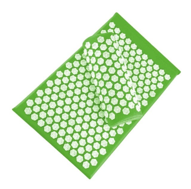 Unisex acupressure mat & pillow for all seeking pain relief, relaxation, muscle massage, & self-care.