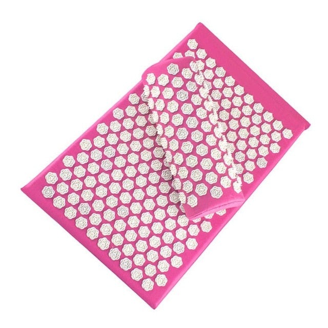 Daily wellness acupressure mat & pillow for relaxation, muscle tension relief, and improved sleep.