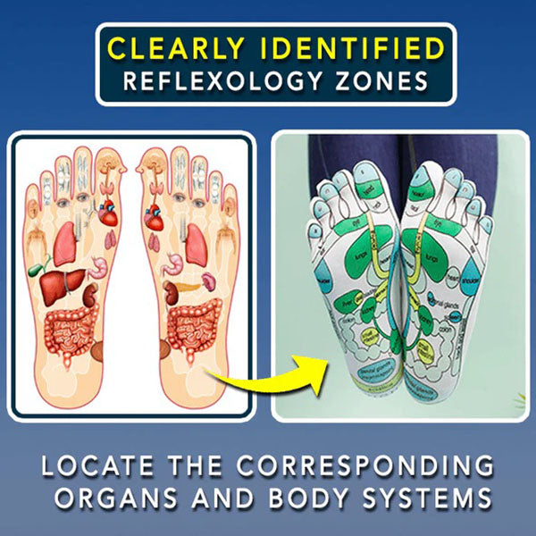 Health socks with acupressure for natural foot pain relief, enhancing comfort & self-care wellness.