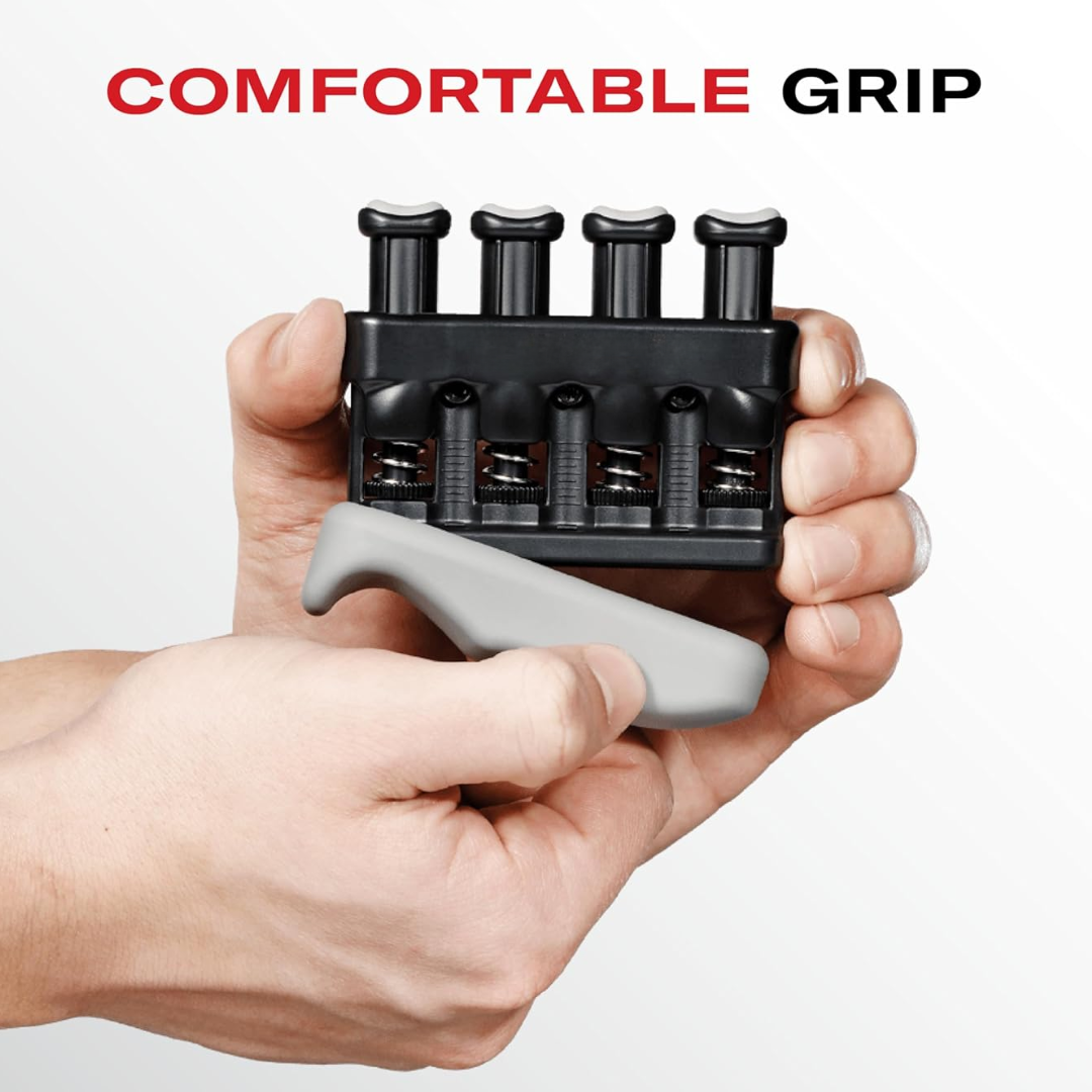 Unisex fitness tool for finger & hand strength. Enhances grip, dexterity, and forearm muscles.
