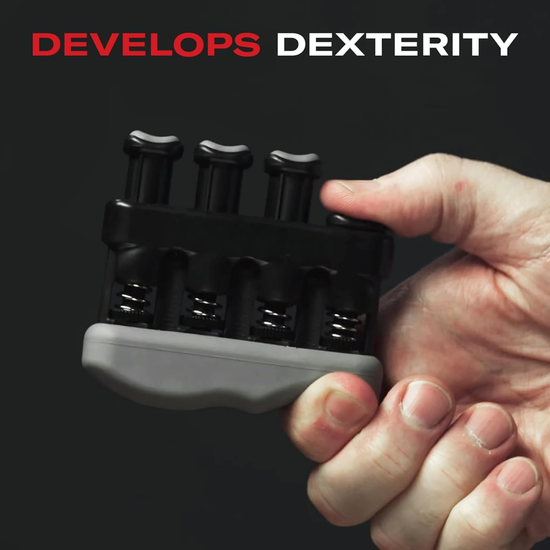 Versatile adjustable finger & hand exerciser, ideal for athletes, musicians, and rehabilitation.