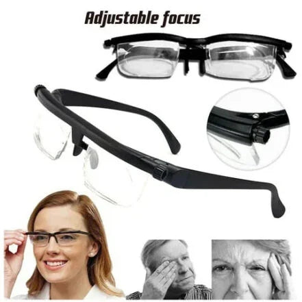Revolutionary adjustable focus eyewear for presbyopia. No prescription needed for crisp near & far vision.