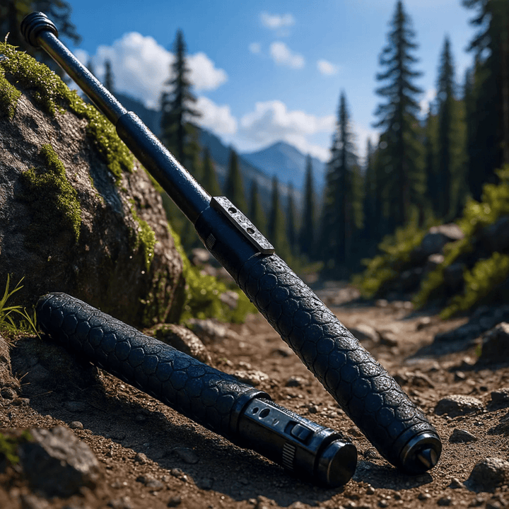 Unisex adjustable hiking pole for stable trail support. Lightweight outdoor gear for trekking adventures.