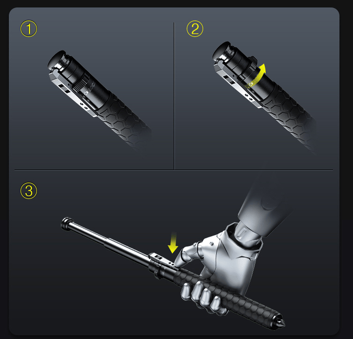Adjustable hiking pole, lightweight & anti-slip. Perfect outdoor gear for stable support during trekking.