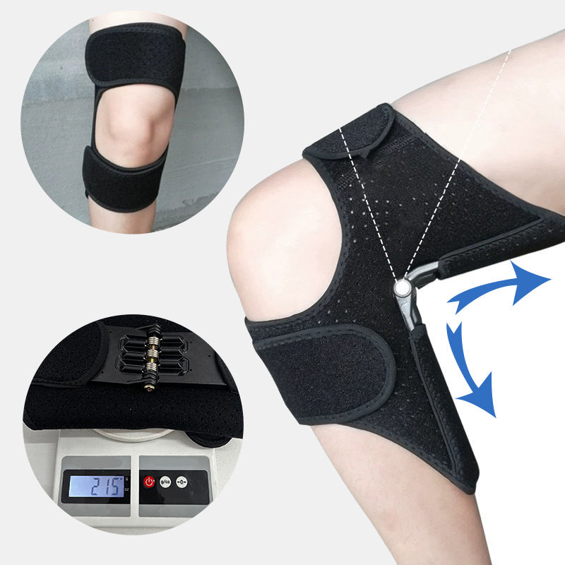 Unisex hinged knee brace: adjustable support for post-op recovery, sports injuries & daily knee pain.