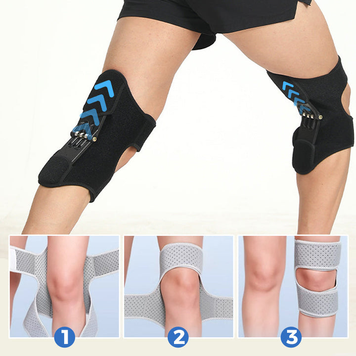 Ergonomic adjustable hinged knee brace. Offers strong support & comfort for active lifestyles.