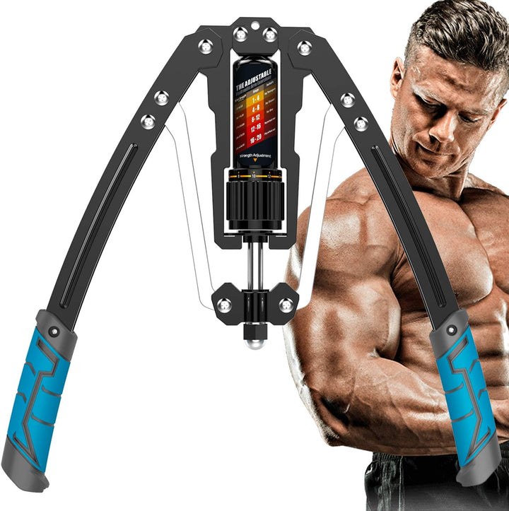 Ergonomic hydraulic arm exerciser, ideal for progressive strength building and upper body fitness.