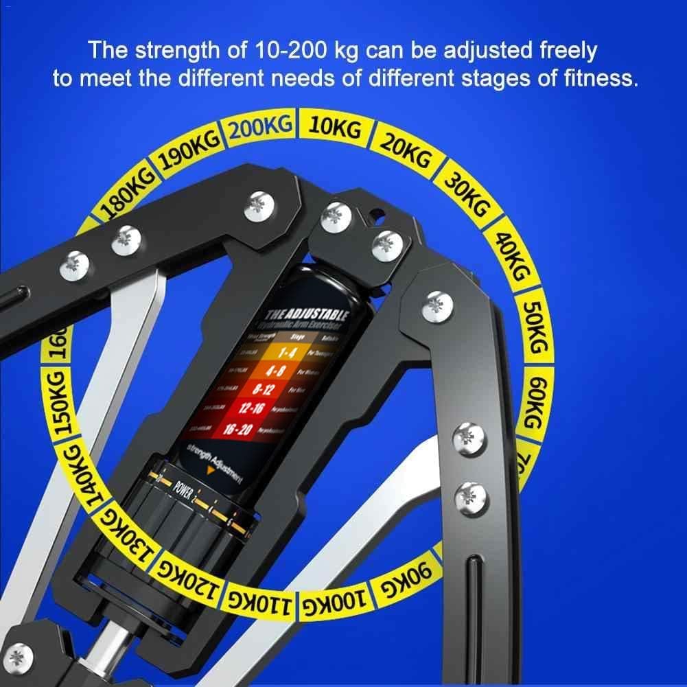 Multifunctional hydraulic arm & chest exerciser, building strength and toning upper body muscles.