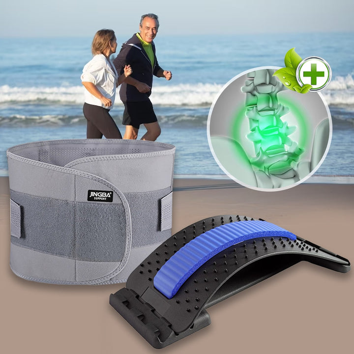Targeted back pain relief & core support from the adjustable CoreSupport lumbar belt.