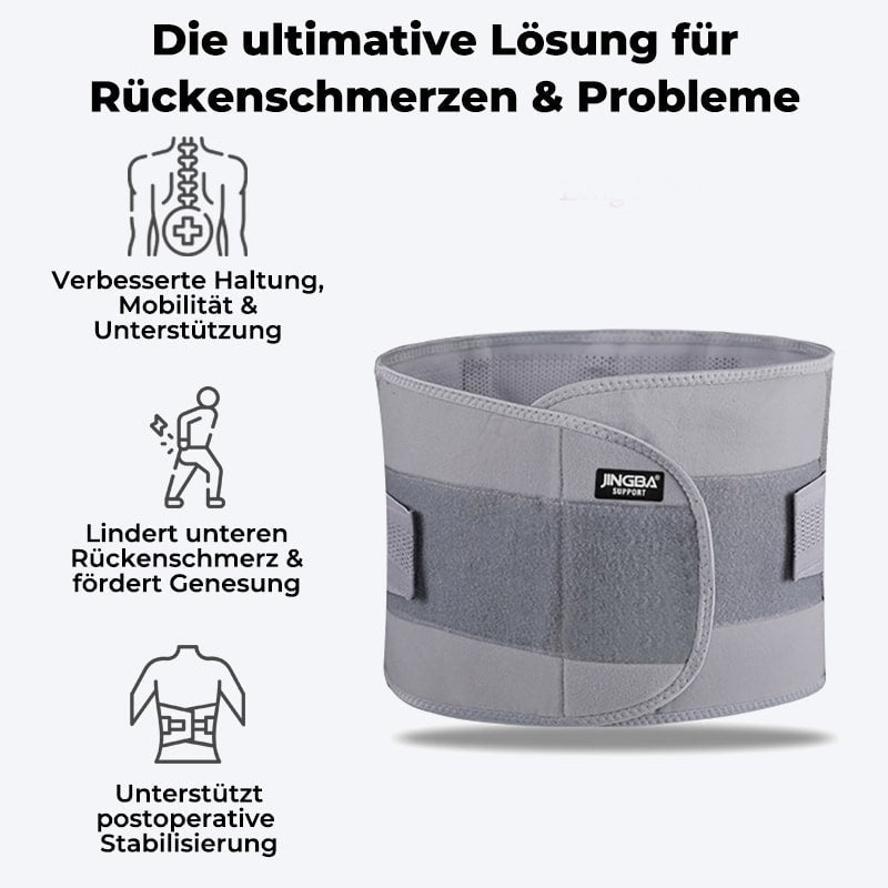 Adjustable lumbar support belt for active lifestyles, offering back pain relief & core stability.