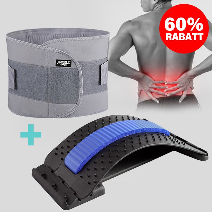 Adjustable CoreSupport belt offers versatile spine support and targeted back pain relief.
