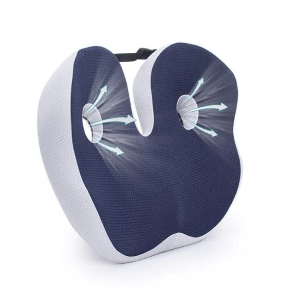 Car seat memory foam cushion: unisex, pressure relief, sciatica & tailbone comfort.
