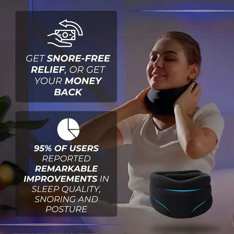 Ergonomic, adjustable neck brace providing optimal support for men & women. Relieves pain, enhances sleep posture.