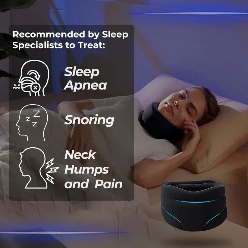 Comfortable neck pain relief brace, adjustable for sleep & daily wear. Supports neck, improves wellness & posture.