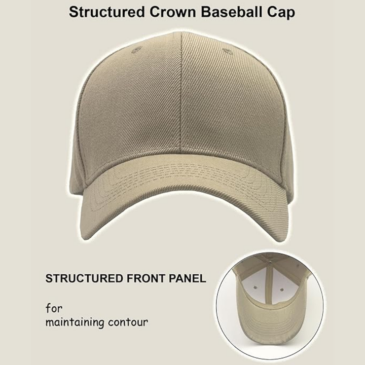 Adjustable unisex baseball cap, perfect for a wide range of outdoor activities and sun shade