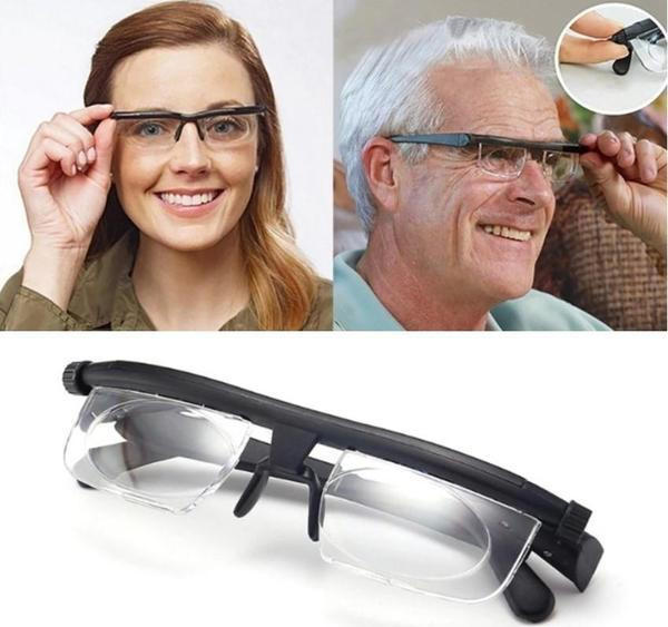 Unisex adjustable sight glasses for clear vision, perfect for reading and distance correction.
