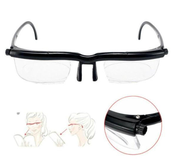 Ergonomic unisex adjustable vision correction glasses, ideal for versatile reading & general use.