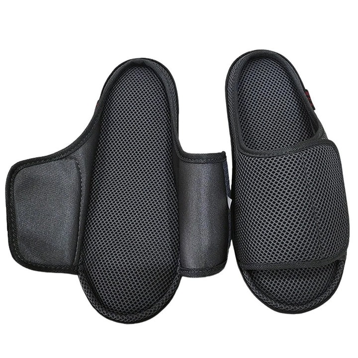 Soft unisex slippers, ideal for post-surgery recovery & swollen feet. Diabetic-friendly, adjustable wide fit house shoes for comfort.