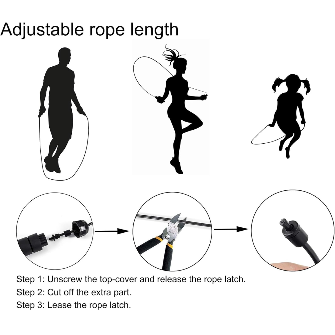 Tangle-free speed jump rope, perfect for intense fitness workouts, agility training, and consistent cardio sessions.