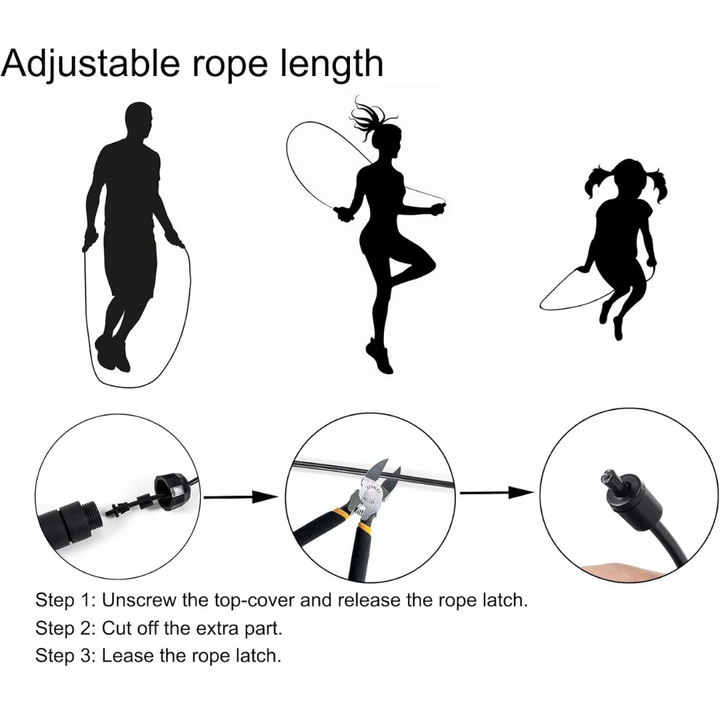 Tangle-free speed jump rope, perfect for intense fitness workouts, agility training, and consistent cardio sessions.