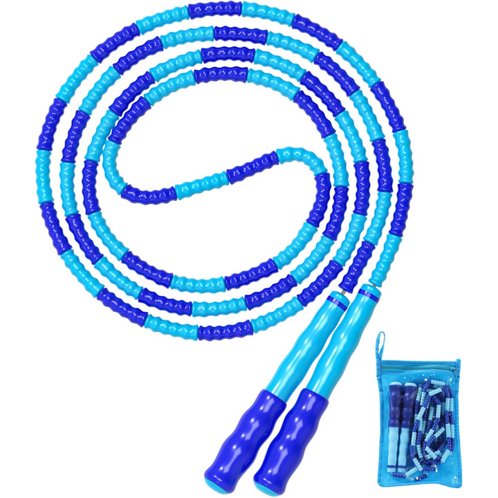 Fitness jump rope for unisex exercise. Tangle-free & adjustable beaded design supports effective cardio workouts & endurance.
