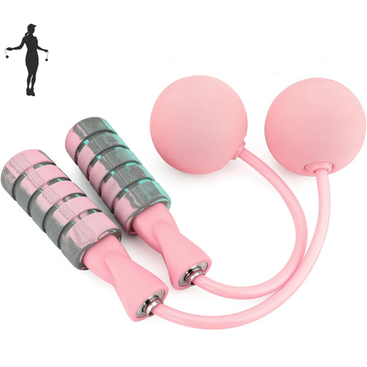 Comfortable grip wireless weighted jump rope, great for all skill levels & intense cardio workouts.