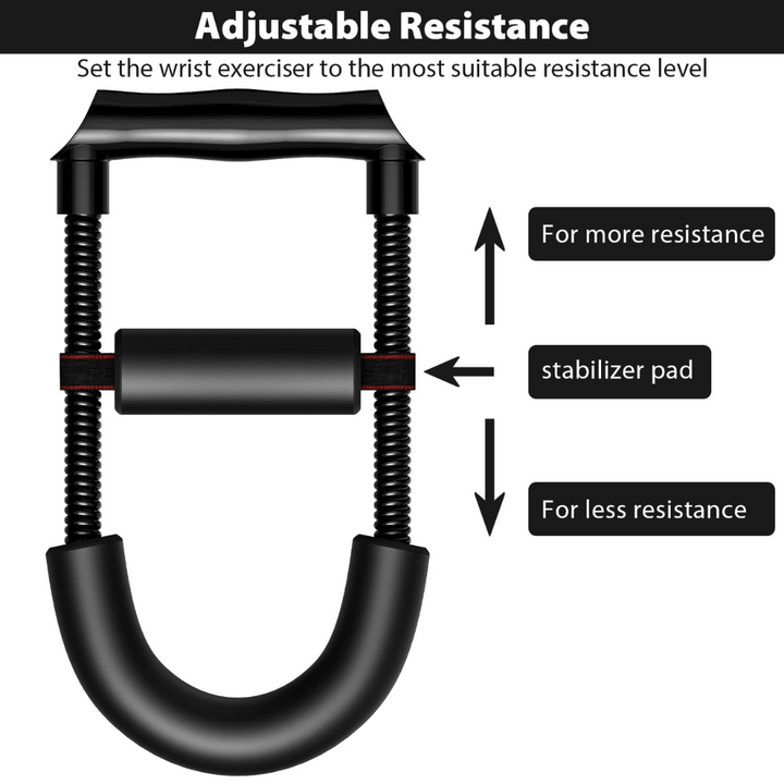 Durable unisex wrist & forearm workout tool, perfect for increasing grip strength.